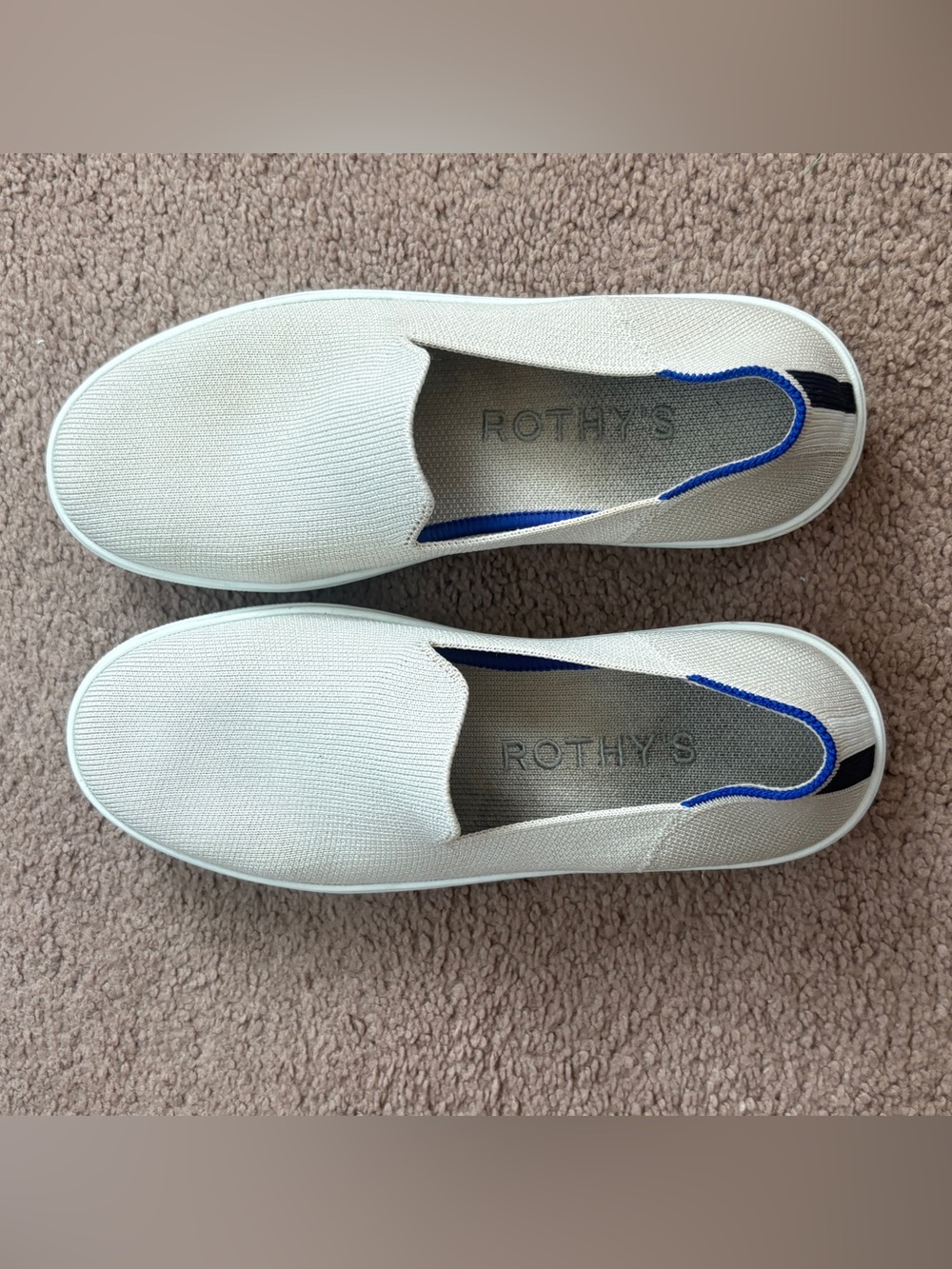 Rothy's Slip-Ons in Cream